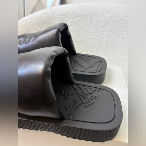 Burberry women’s ekd lambskin leather slides 40 - Picture 4 of 6